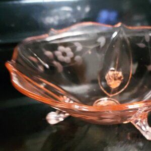 Vintage Jubilee Pink Depression Glass Bowl-circa 1930